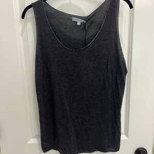 Tempo Paris Gray Sleeveless Tank Top